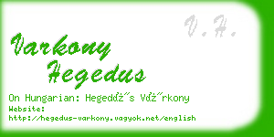 varkony hegedus business card